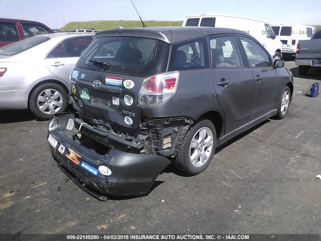 2T1KR30E47C645259 - 2007 TOYOTA COROLLA MATRIX XR GRAY photo 4