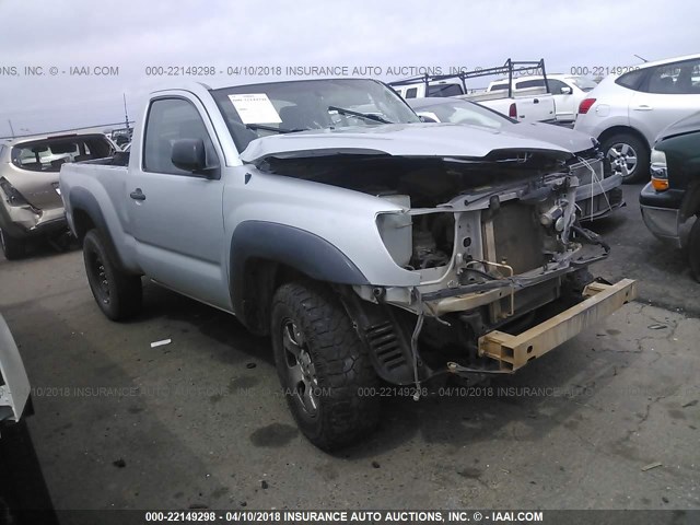 5TEPX42N45Z063779 - 2005 TOYOTA TACOMA SILVER photo 1