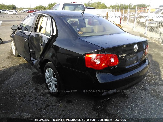 3VWEF71KX7M180749 - 2007 VOLKSWAGEN JETTA WOLFSBURG 黑色 照片 3