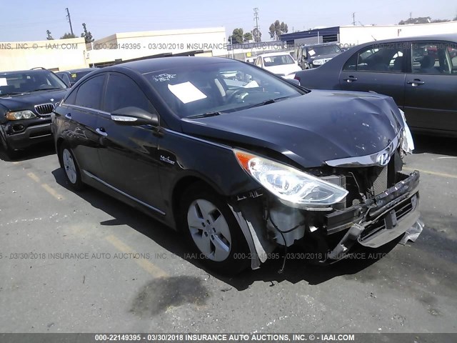 KMHEC4A41CA057128 - 2012 HYUNDAI SONATA HYBRID BLACK photo 1