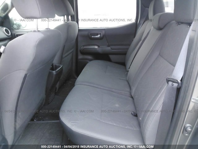 5TFCZ5ANXGX002401 - 2016 TOYOTA TACOMA DBL CAB/SR/SR5/TRD SPT/OR GRAY photo 8