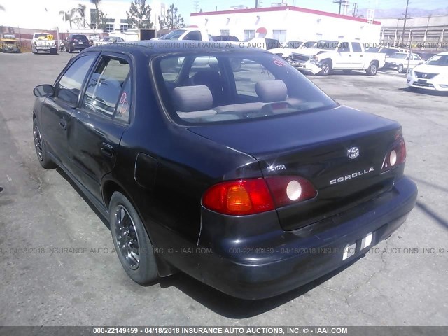 1NXBR12E41Z434280 - 2001 TOYOTA COROLLA BLACK photo 3