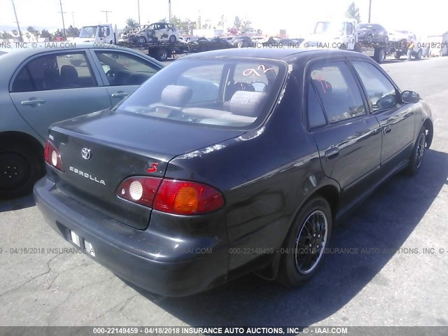 1NXBR12E41Z434280 - 2001 TOYOTA COROLLA BLACK photo 4