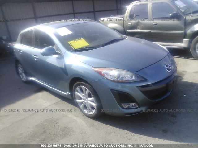 JM1BL1H67A1331605 - 2010 MAZDA 3 S BLUE photo 1