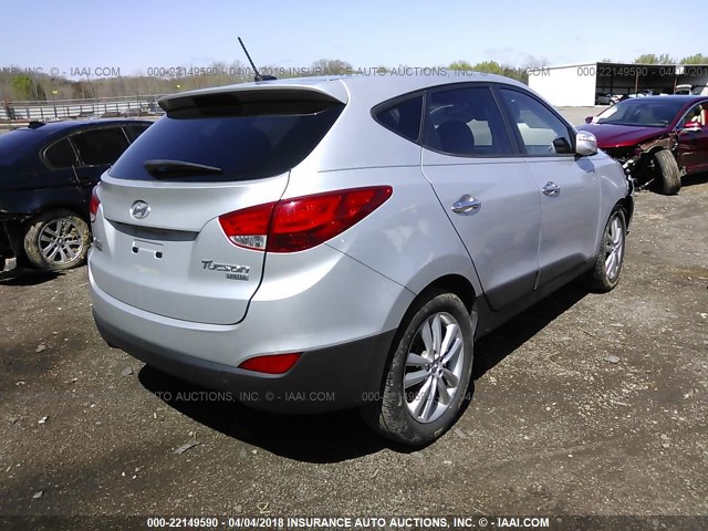 KM8JU3AC9AU037279 - 2010 HYUNDAI TUCSON GLS/LIMITED 银色 照片 4