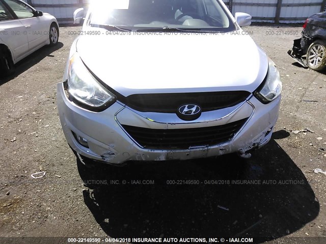 KM8JU3AC9AU037279 - 2010 HYUNDAI TUCSON GLS/LIMITED SILVER photo 6