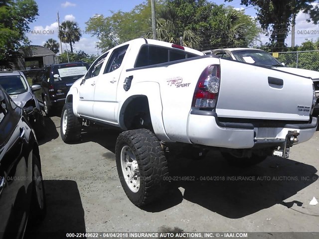 3TMJU4GN5AM108601 - 2010 TOYOTA TACOMA DOUBLE CAB PRERUNNER WHITE photo 3