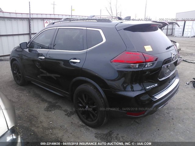 5N1AT2MT8HC895156 - 2017 NISSAN ROGUE S/SL BLACK photo 3