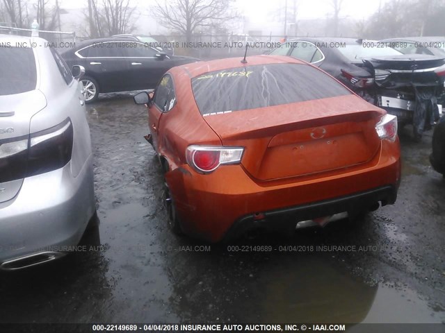 JF1ZNAA15D1700074 - 2013 TOYOTA SCION FR-S ORANGE photo 3