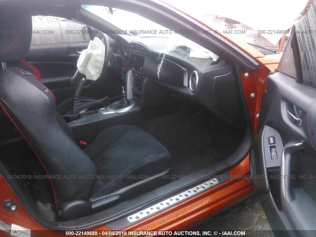 JF1ZNAA15D1700074 - 2013 TOYOTA SCION FR-S ORANGE photo 5