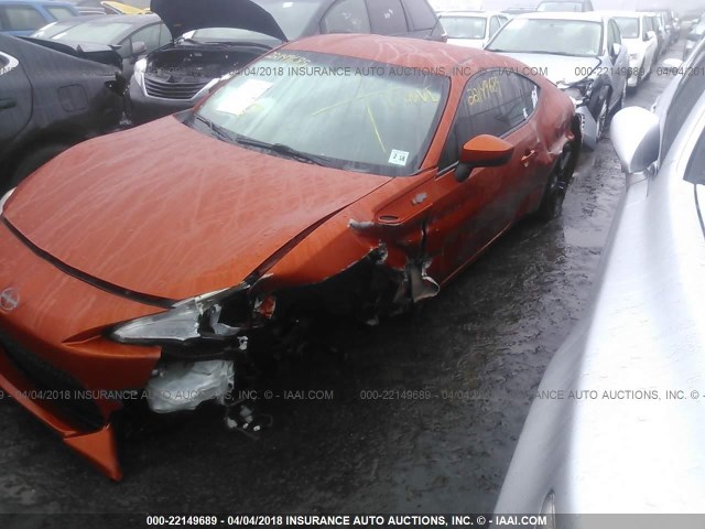 JF1ZNAA15D1700074 - 2013 TOYOTA SCION FR-S ნარინჯისფერი ფოტო 6