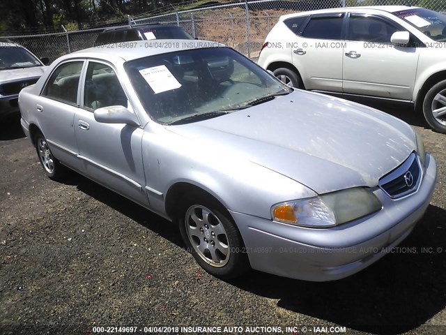 1YVGF22C125285873 - 2002 MAZDA 626 LX SILVER photo 1