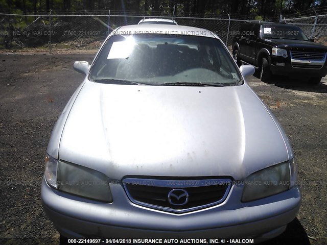 1YVGF22C125285873 - 2002 MAZDA 626 LX SILVER photo 6