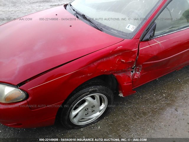 3FAKP113XXR227201 - 1999 FORD ESCORT ZX2/COOL/HOT RED photo 6