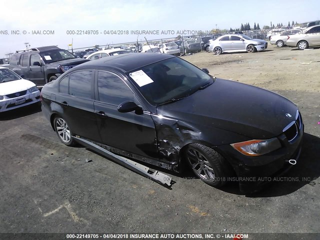 WBAVC53537FZ81107 - 2007 BMW 328 I SULEV BLACK photo 1