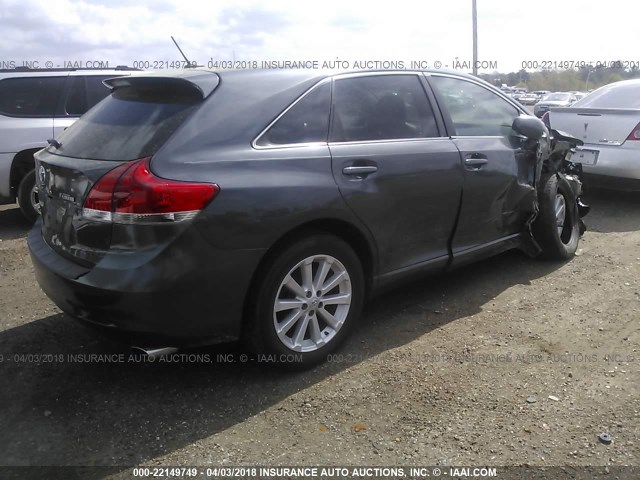 4T3ZA3BB8AU037878 - 2010 TOYOTA VENZA GRAY photo 4