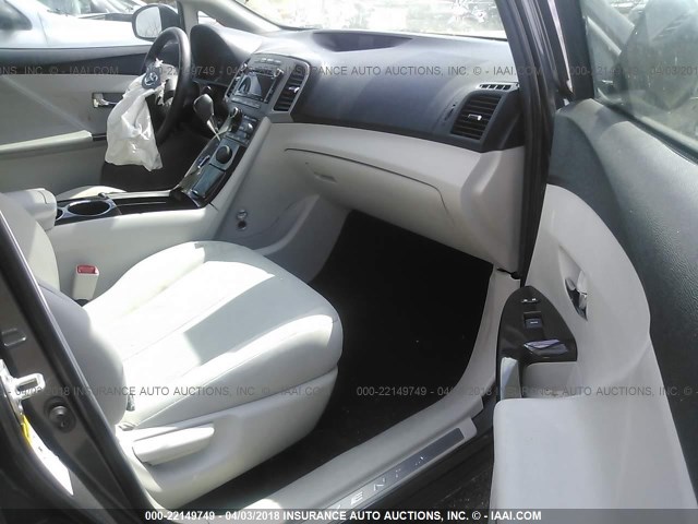 4T3ZA3BB8AU037878 - 2010 TOYOTA VENZA GRAY photo 5