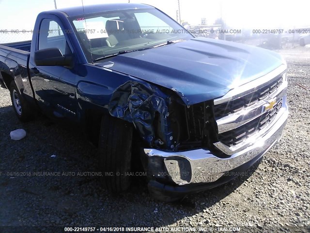 1GCNCNECXHZ341328 - 2017 CHEVROLET SILVERADO C1500/C1500  LS BLUE photo 6