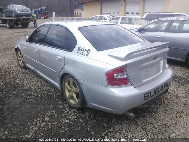 4S3BL616576204841 - 2007 SUBARU LEGACY 2.5I SILVER photo 3