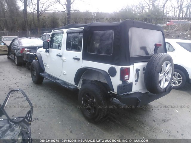 1C4BJWDG4CL182739 - 2012 JEEP WRANGLER UNLIMITE SPORT WHITE photo 3