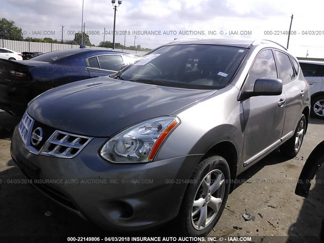 JN8AS5MT1BW569184 - 2011 NISSAN ROGUE S/SV/KROM GRAY photo 2