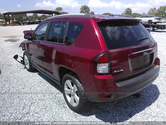 1C4NJDBB1GD566826 - 2016 JEEP COMPASS SPORT RED photo 3