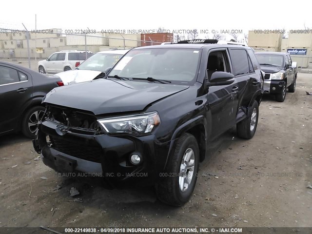 JTEBU5JR2F5234316 - 2015 TOYOTA 4RUNNER SR5/LIMITED/TRAIL/TRD PRO BLACK photo 2