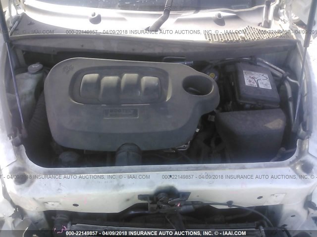 3GNBAADB2AS598083 - 2010 CHEVROLET HHR LS WHITE photo 10