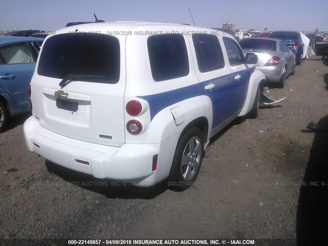 3GNBAADB2AS598083 - 2010 CHEVROLET HHR LS WHITE photo 4