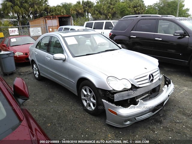 WDBRF54H57A942373 - 2007 MERCEDES-BENZ C 280 SILVER photo 1