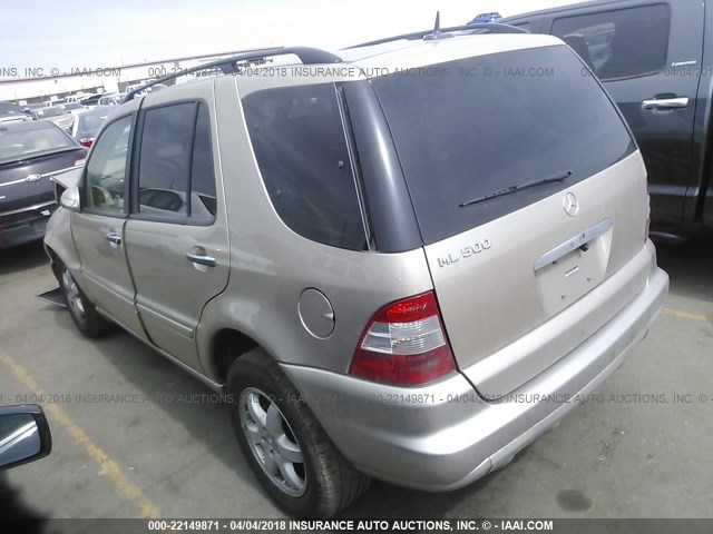 4JGAB75E84A467500 - 2004 MERCEDES-BENZ ML 500 GOLD photo 3