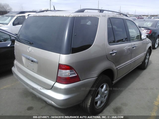 4JGAB75E84A467500 - 2004 MERCEDES-BENZ ML 500 GOLD photo 4