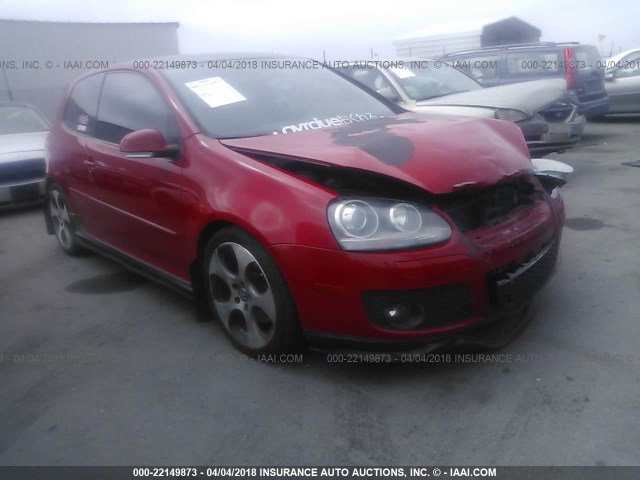 WVWFV71K16W136650 - 2006 VOLKSWAGEN NEW GTI RED photo 1