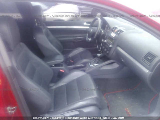 WVWFV71K16W136650 - 2006 VOLKSWAGEN NEW GTI RED photo 5