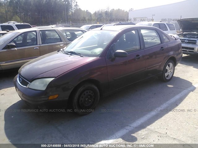 1FAHP34N27W157600 - 2007 FORD FOCUS ZX4/S/SE/SES MAROON photo 2