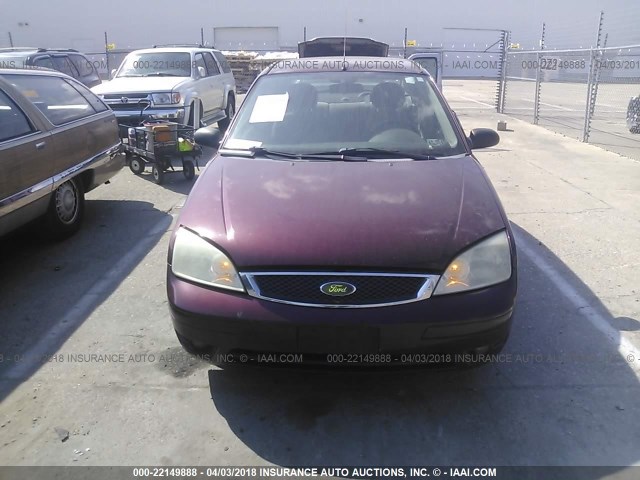 1FAHP34N27W157600 - 2007 FORD FOCUS ZX4/S/SE/SES 栗色 照片 6