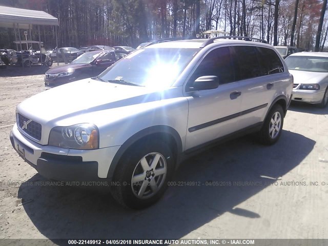 YV1CZ59H941132287 - 2004 VOLVO XC90 SILVER photo 2