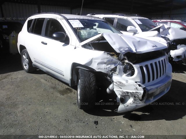 1J8FT57W77D222779 - 2007 JEEP COMPASS LIMITED WHITE photo 6