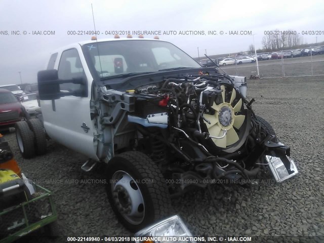 1FD0X4HT5BEA69074 - 2011 FORD F450 SUPER DUTY WHITE photo 1