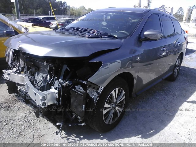 5N1DR2MN0HC904087 - 2017 NISSAN PATHFINDER S/SV/SL/PLATINUM 灰色 照片 2