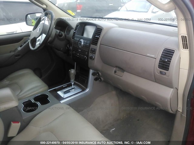 5N1AR18U48C613042 - 2008 NISSAN PATHFINDER S/LE/SE RED photo 5