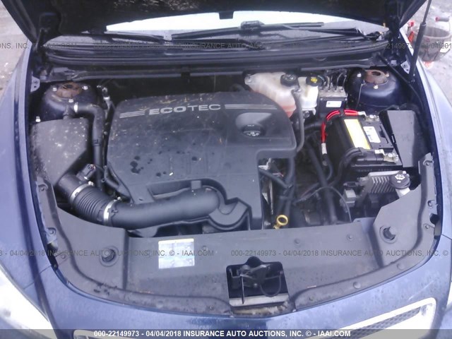 1G1ZB5EB3AF107690 - 2010 CHEVROLET MALIBU LS მუქი ლურჯი ფოტო 10