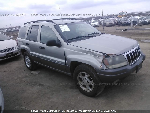 1J4GW48S91C722197 - 2001 JEEP GRAND CHEROKEE LAREDO SILVER photo 1