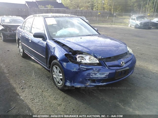 2HGES16375H534768 - 2005 HONDA CIVIC DX VP BLUE photo 6