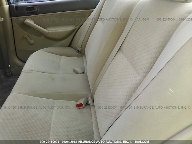 2HGES16375H534768 - 2005 HONDA CIVIC DX VP BLUE photo 8