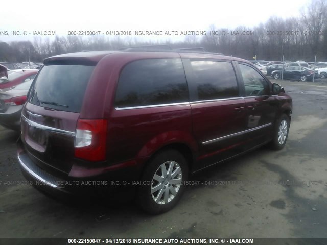 2C4RC1BG4DR566088 - 2013 CHRYSLER TOWN & COUNTRY TOURING MAROON photo 4
