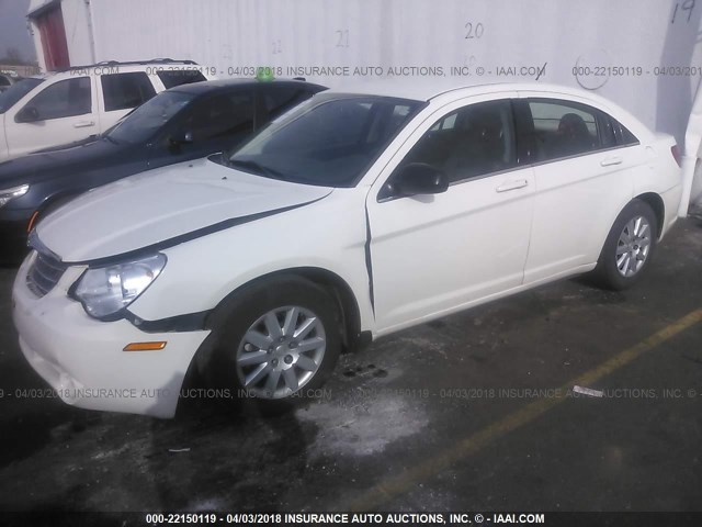 1C3CC4FB8AN179918 - 2010 CHRYSLER SEBRING TOURING WHITE photo 2