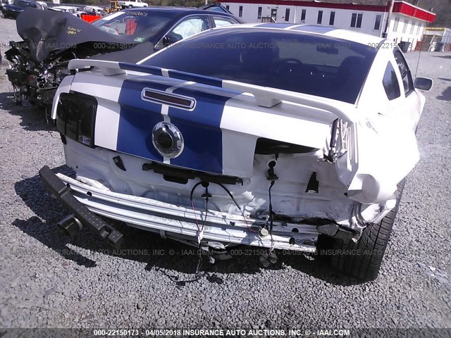 1ZVHT82H595109272 - 2009 FORD MUSTANG GT WHITE photo 6