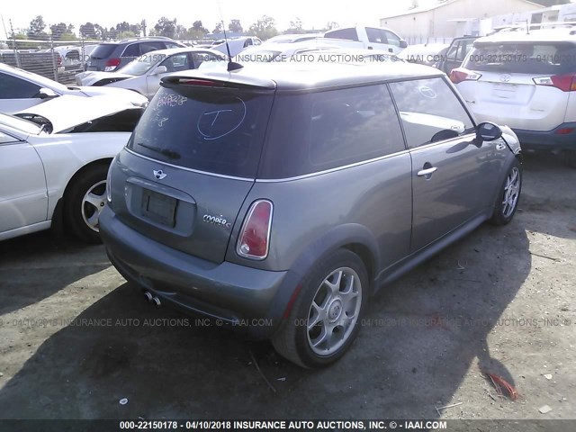 WMWRE33586TL24173 - 2006 MINI COOPER S GRAY photo 4