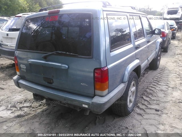 1J4FT68SXXL609447 - 1999 JEEP CHEROKEE SPORT/CLASSIC ლურჯი ფოტო 4